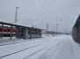 Trainstation in vilnius in the winter