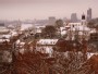 Snowy roofs of Vilnius