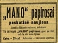 „mano“ papirosai