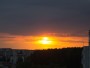 Sunset above rooftops